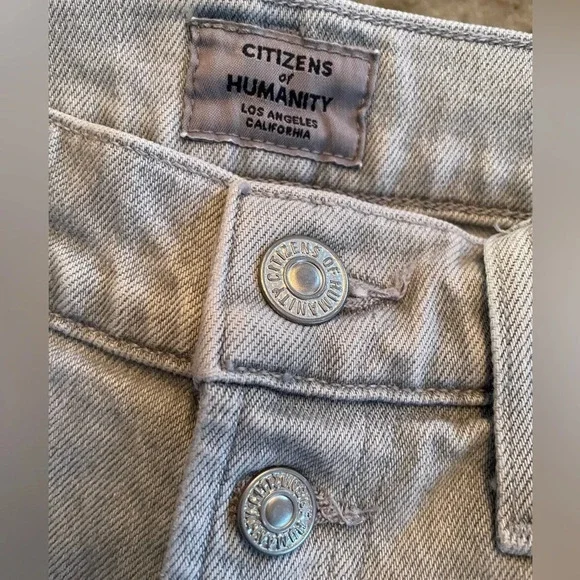 NWT Citizens of Humanity/ Free People Olivia Exposed Button High Rise Slim Ankle
